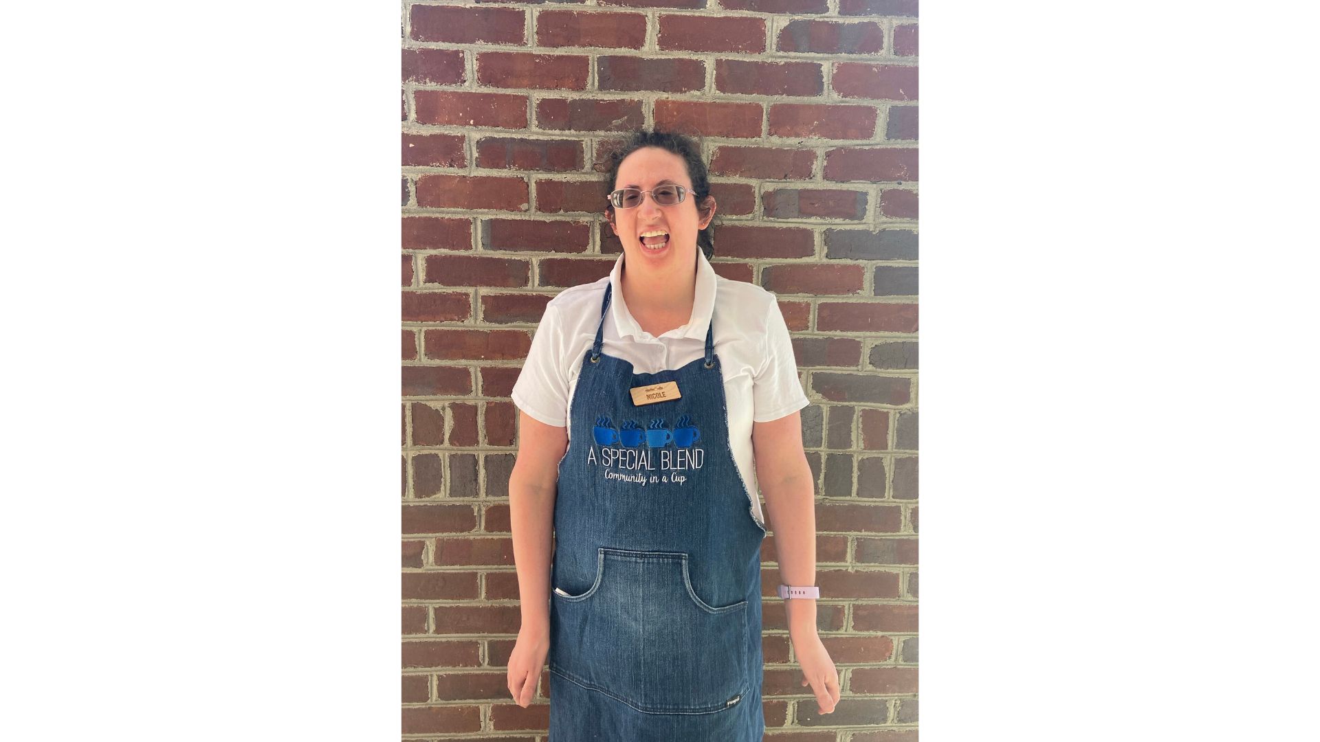 a person standing posing for the camera