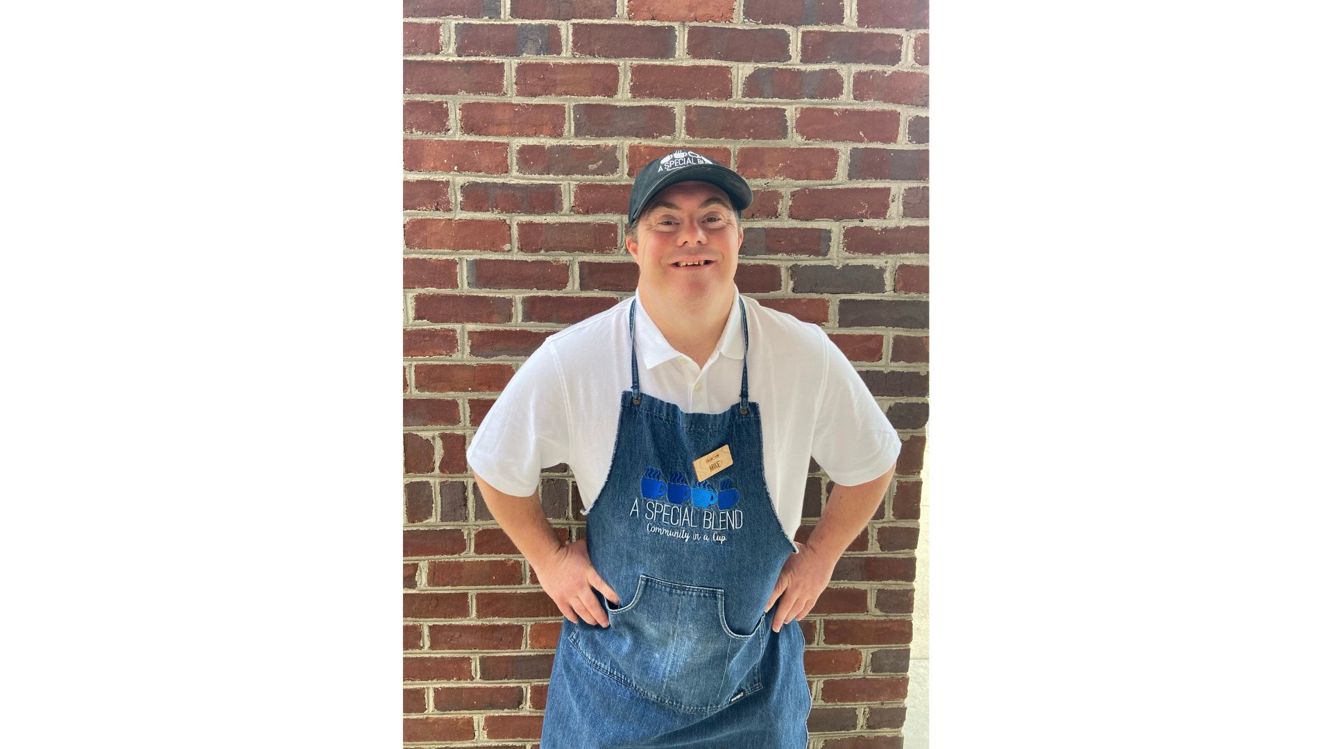 a person standing posing for the camera