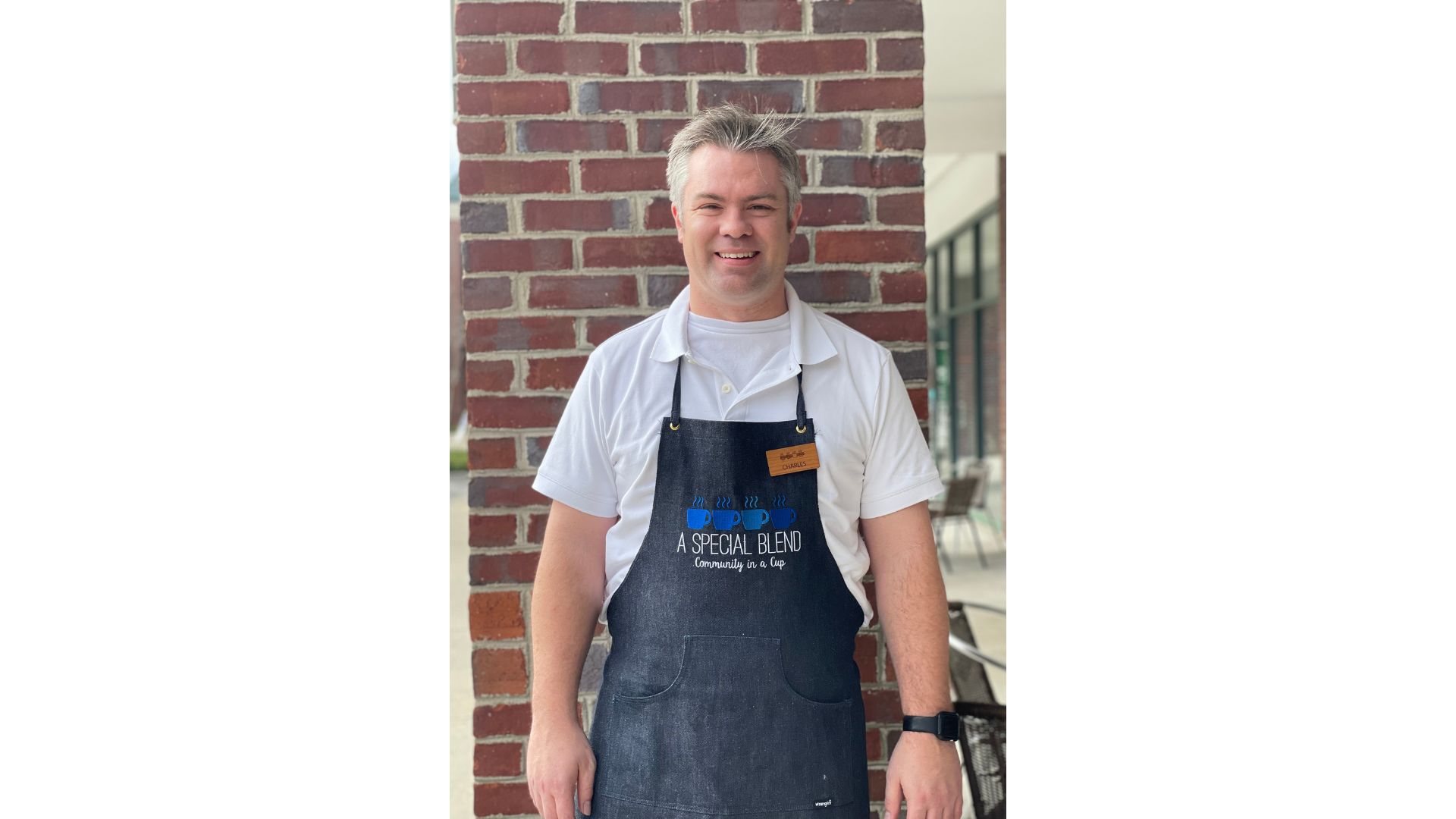 a person standing posing for the camera