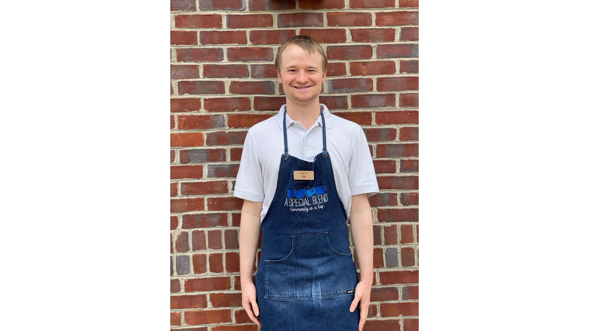 a person standing posing for the camera