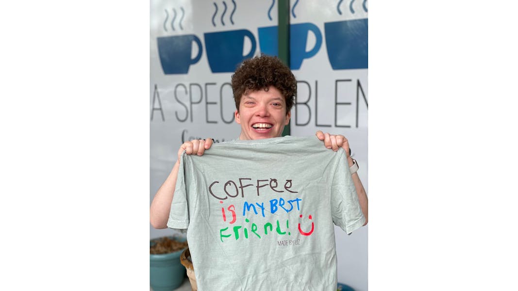Tshirt Made By Liz Design (One time print) A Special Blend Coffee
