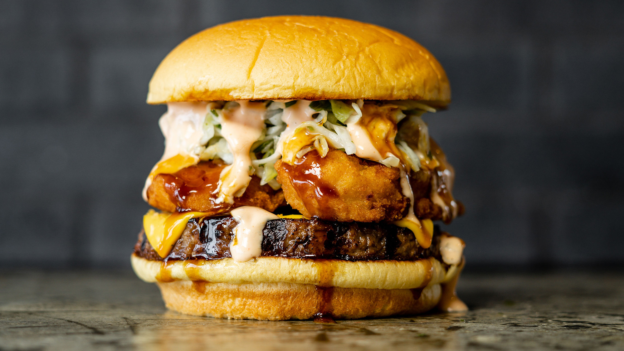 Chicken Teriyaki Double Smash