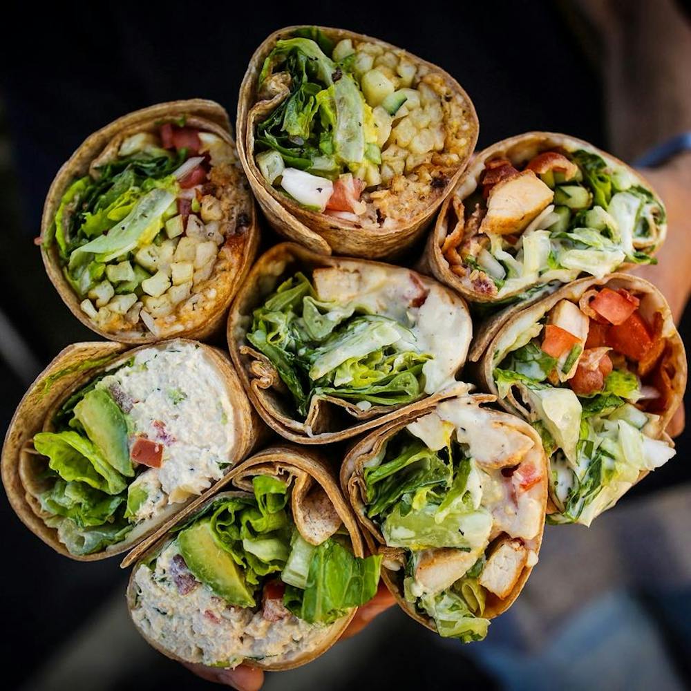a close up of food