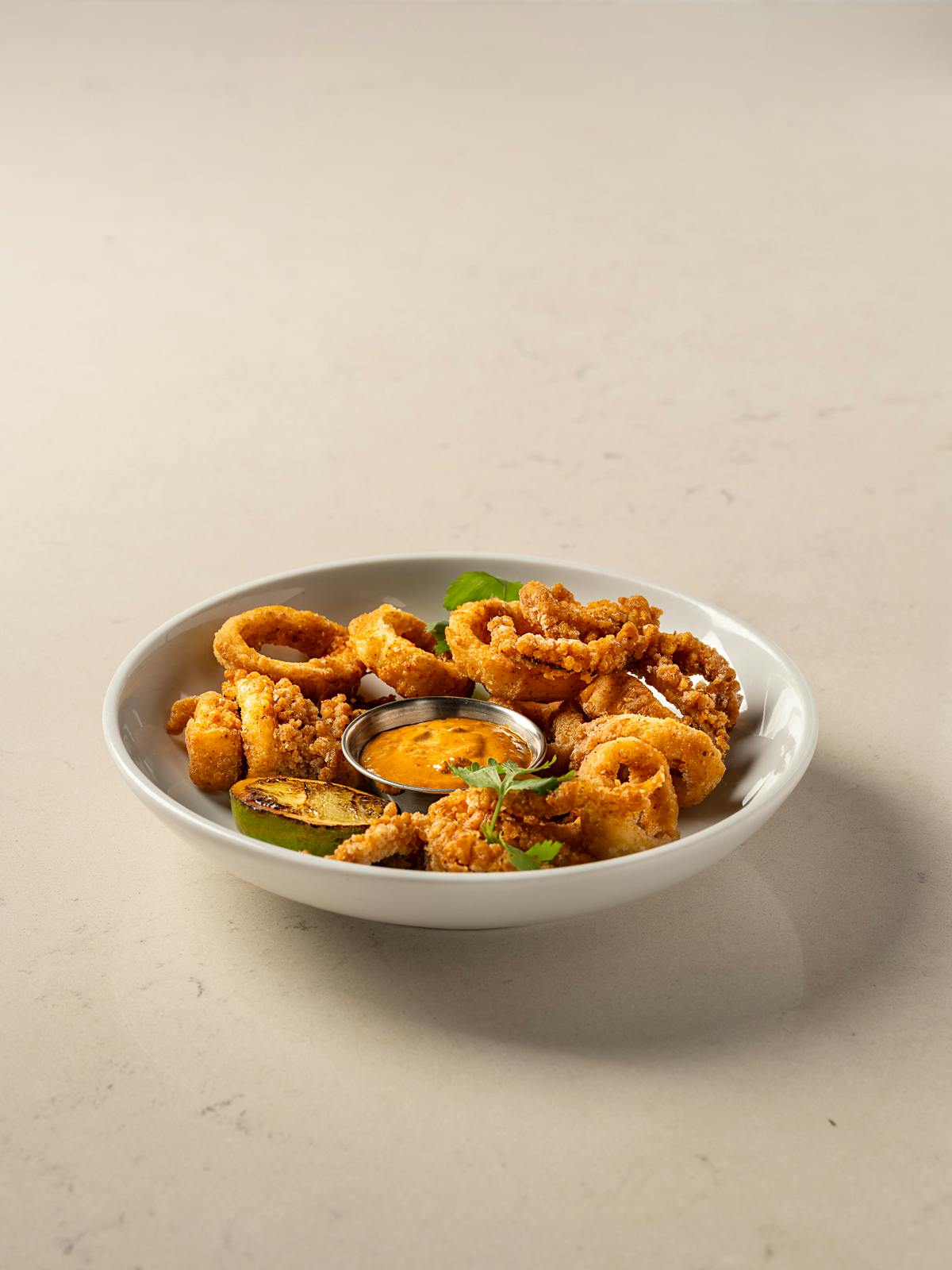 a bowl of food on a plate