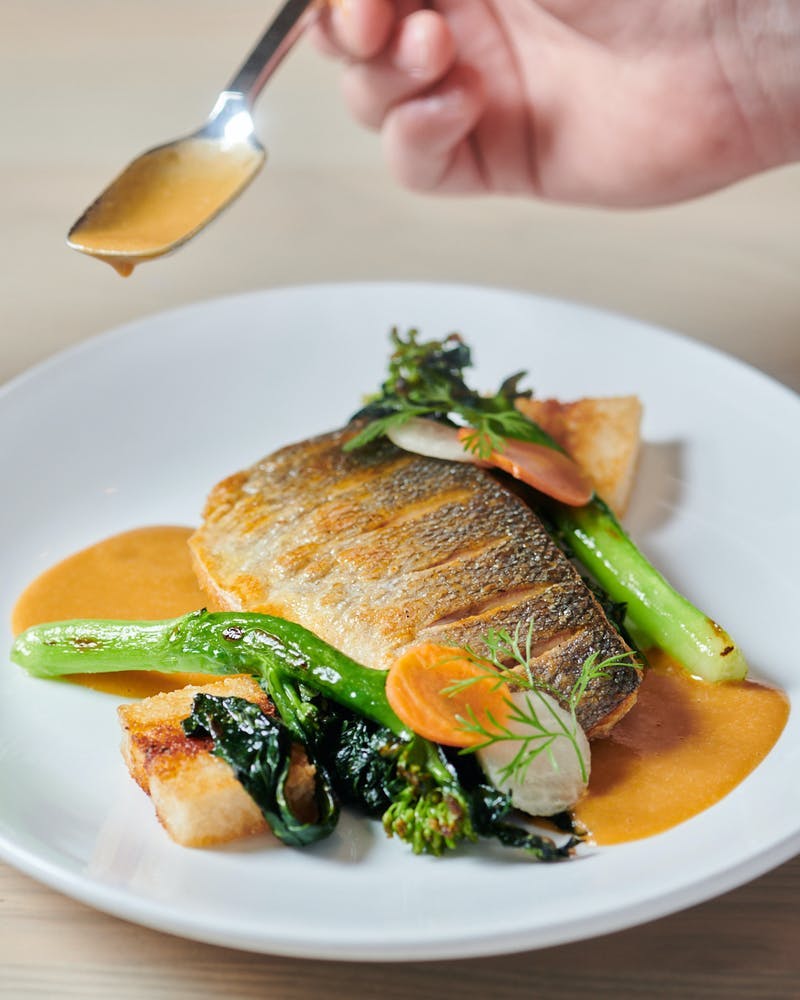 Branzino sourced locally