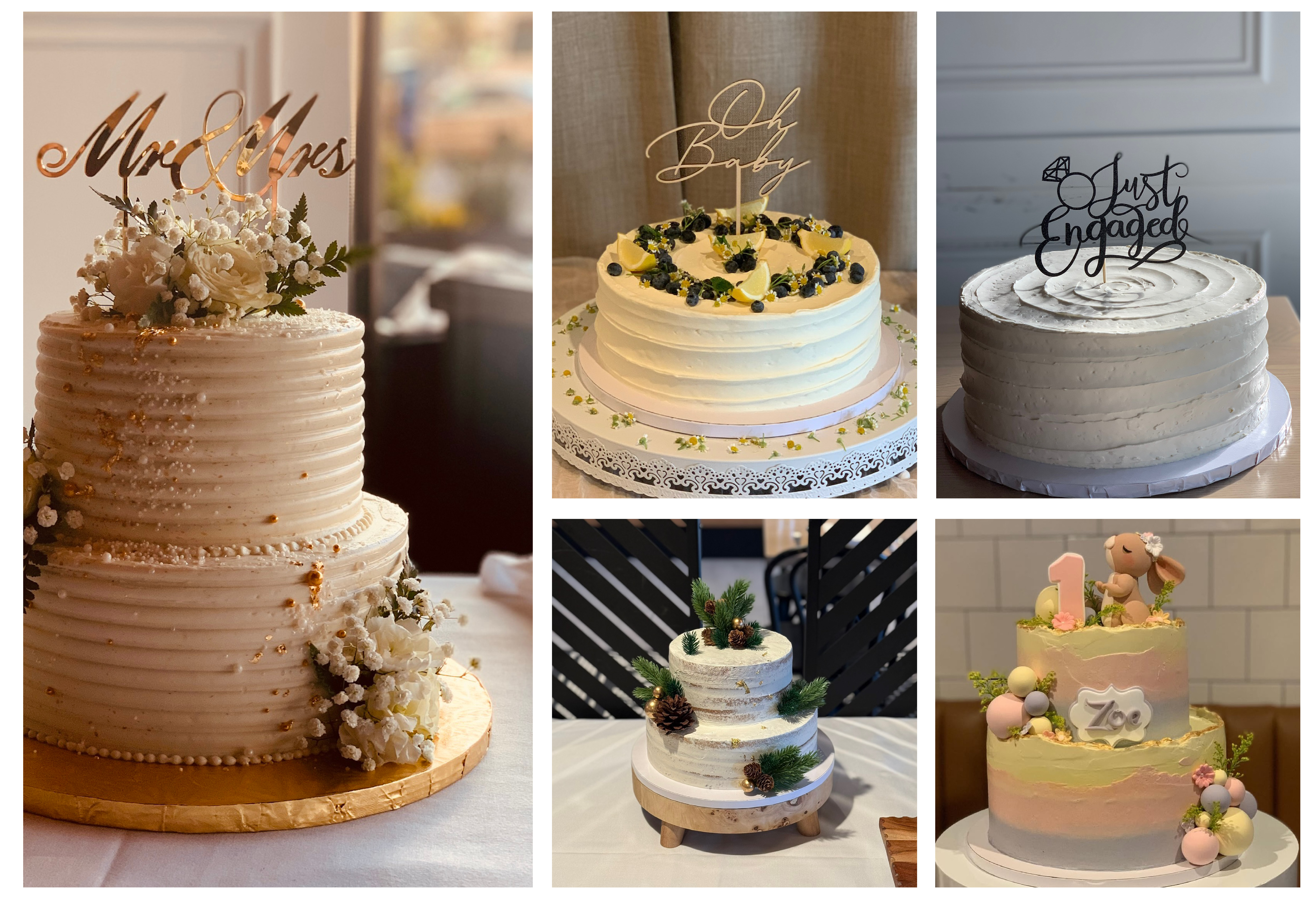 different cakes