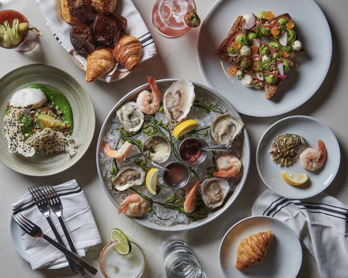 a bunch of food on a plate