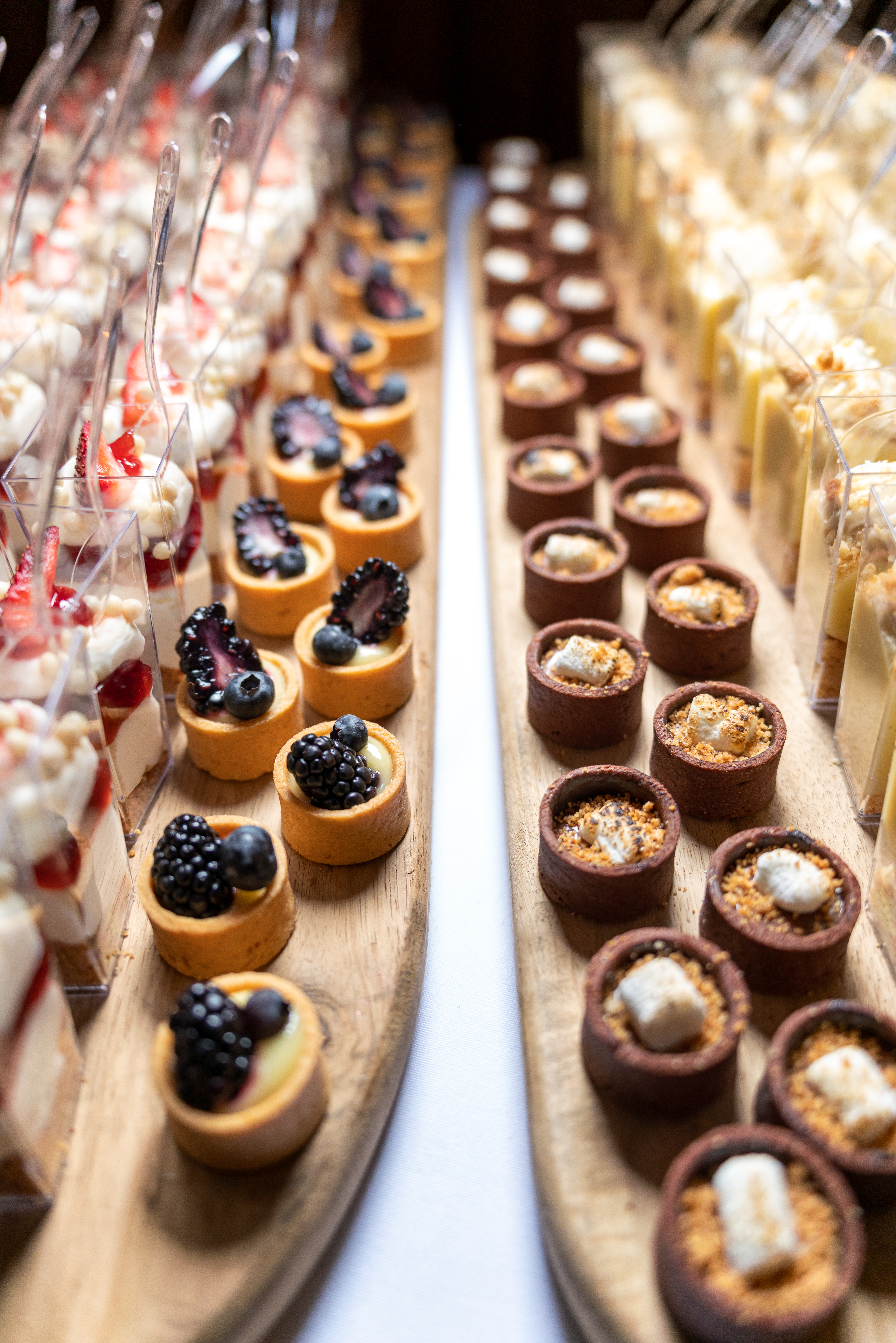a table topped with different types of chocolate