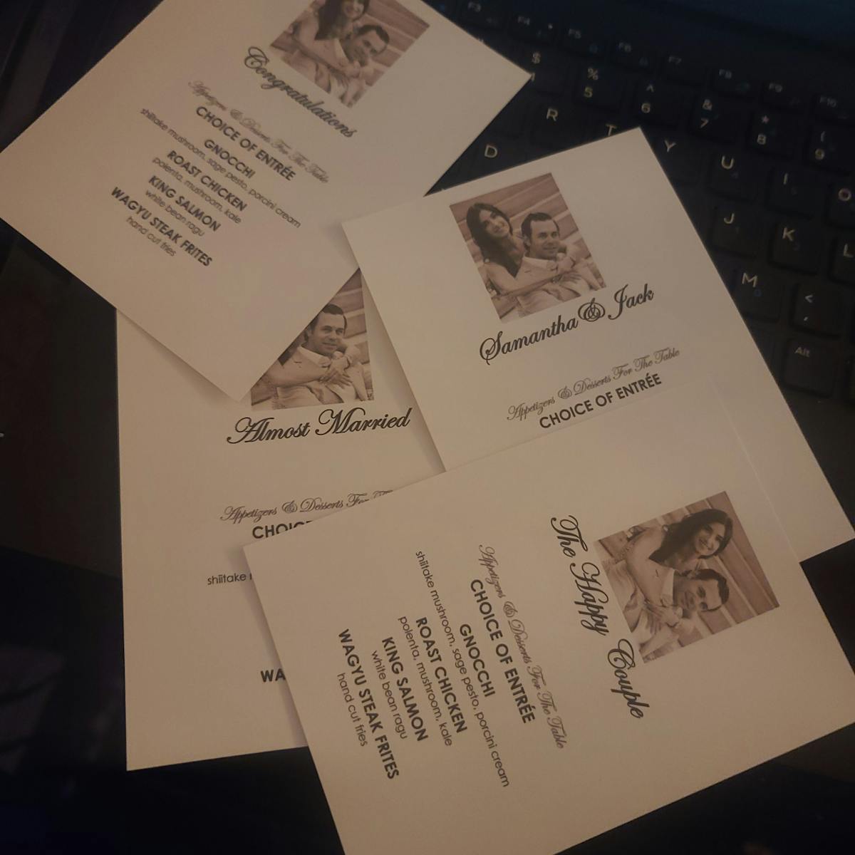 Bespoke Menus