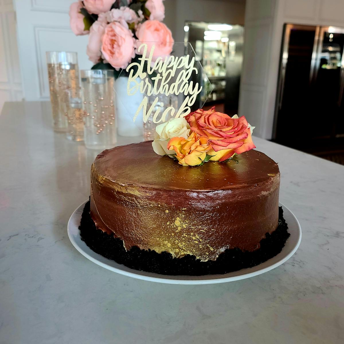 Decadent Dark Fudge Cake