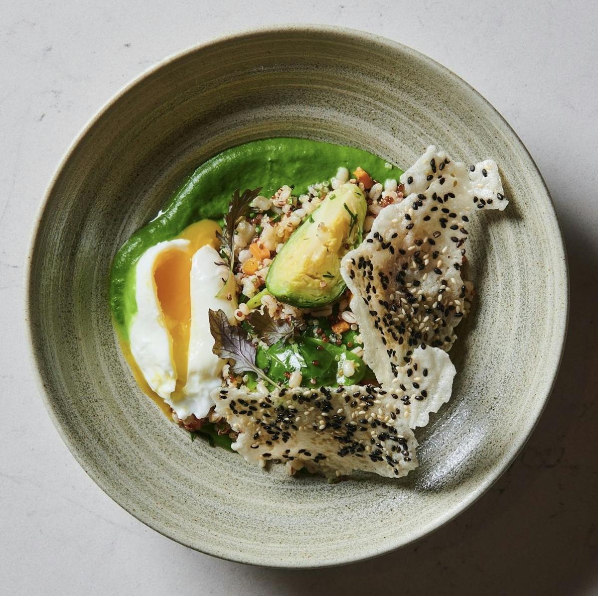 a plate of food with broccoli