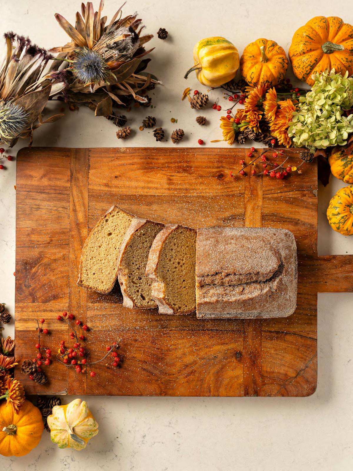 a vase of flowers on a table