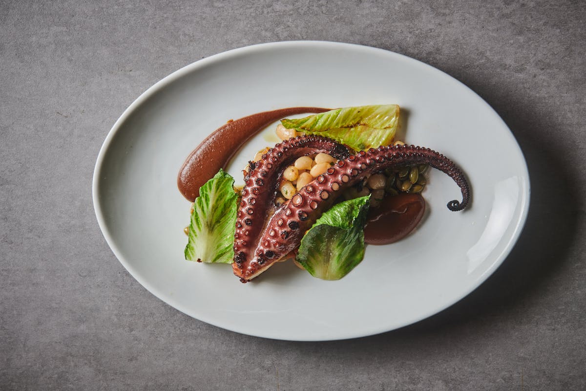 a plate of food on a table