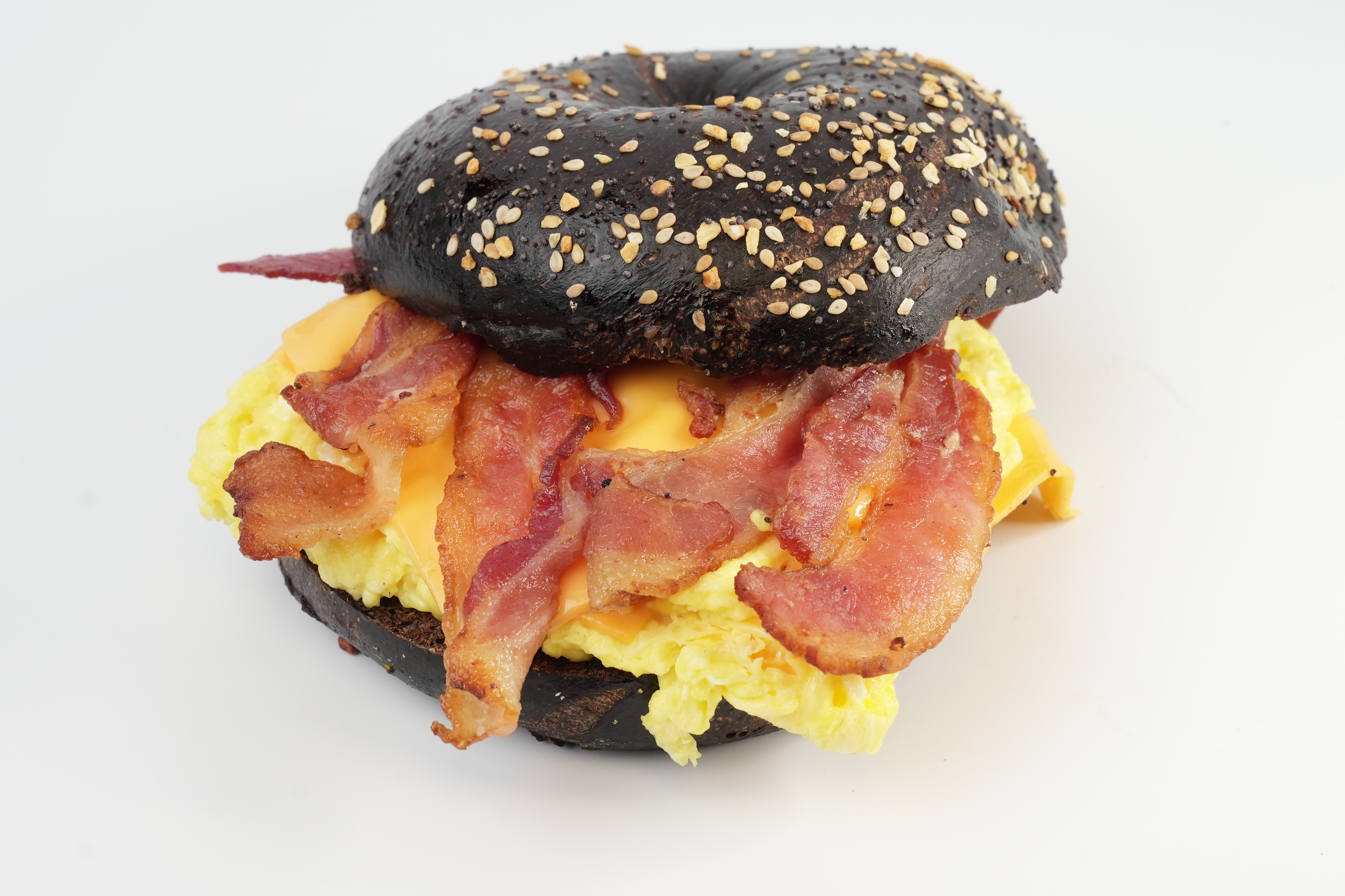 a close up of a sandwich on a plate