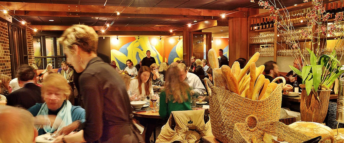 people in a dining room