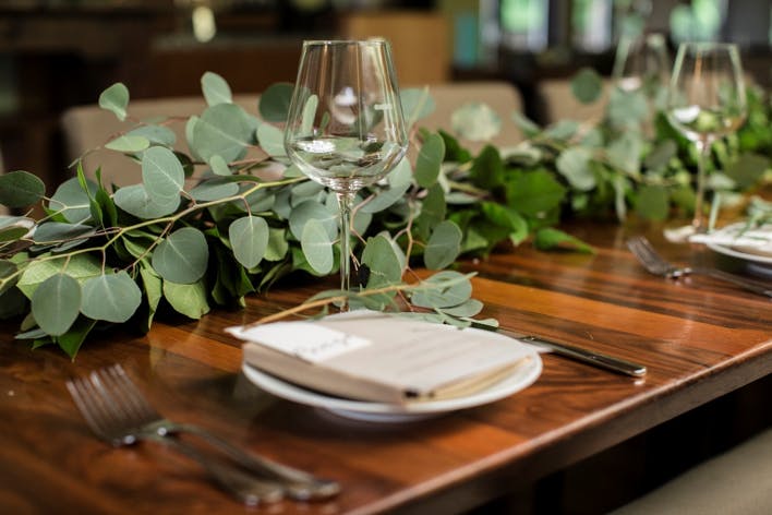 a dining table