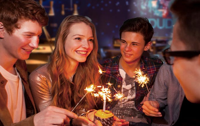 a young girl standing in a room