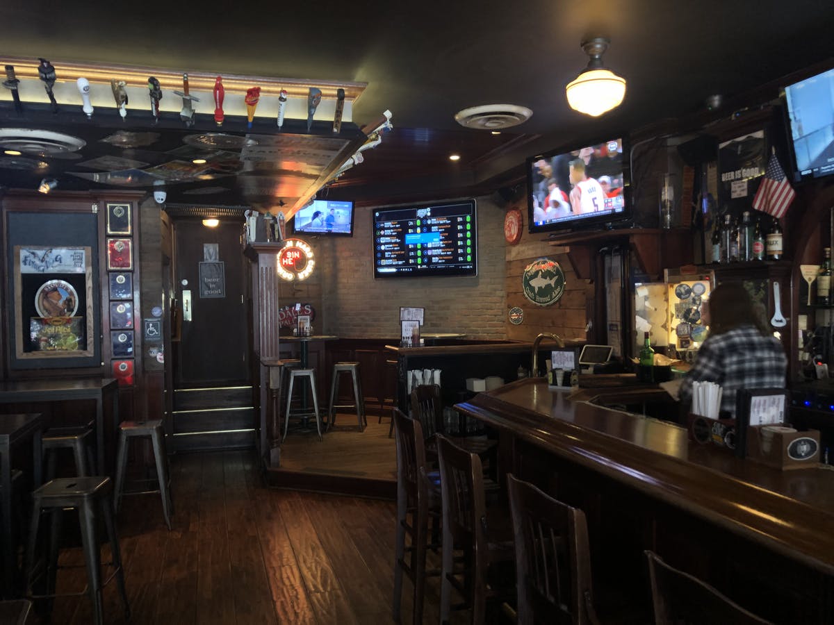 a group of people in a room