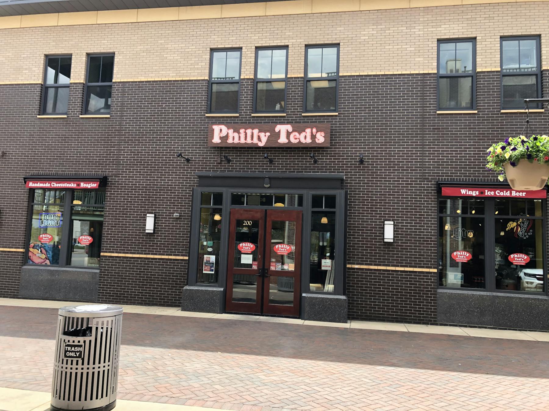 a store in a brick building
