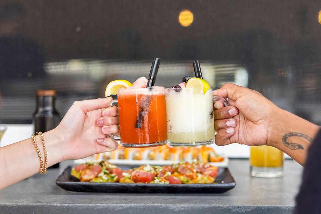 a tray of food on a counter
