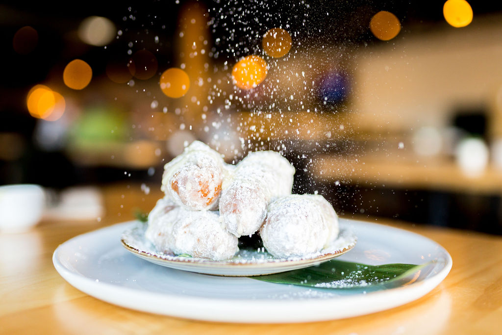 a plate of food on a table