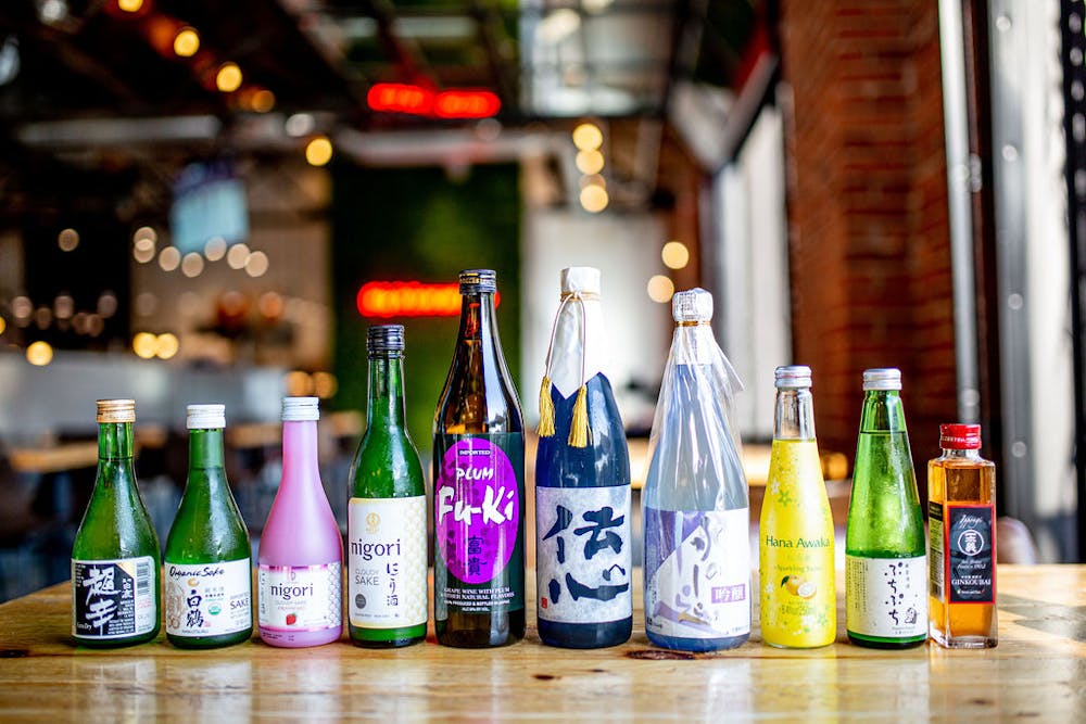 a bottle of wine on a table