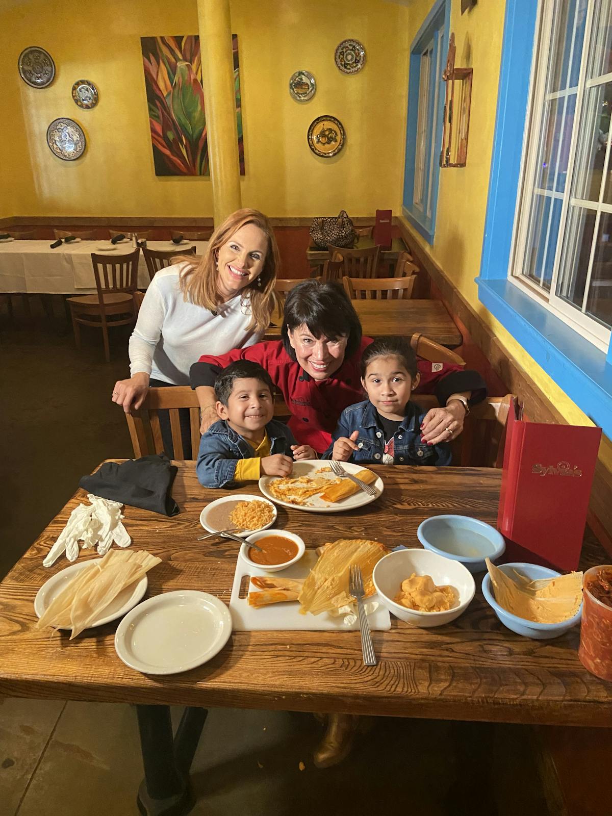 Sylvia with Joshua and Valerie