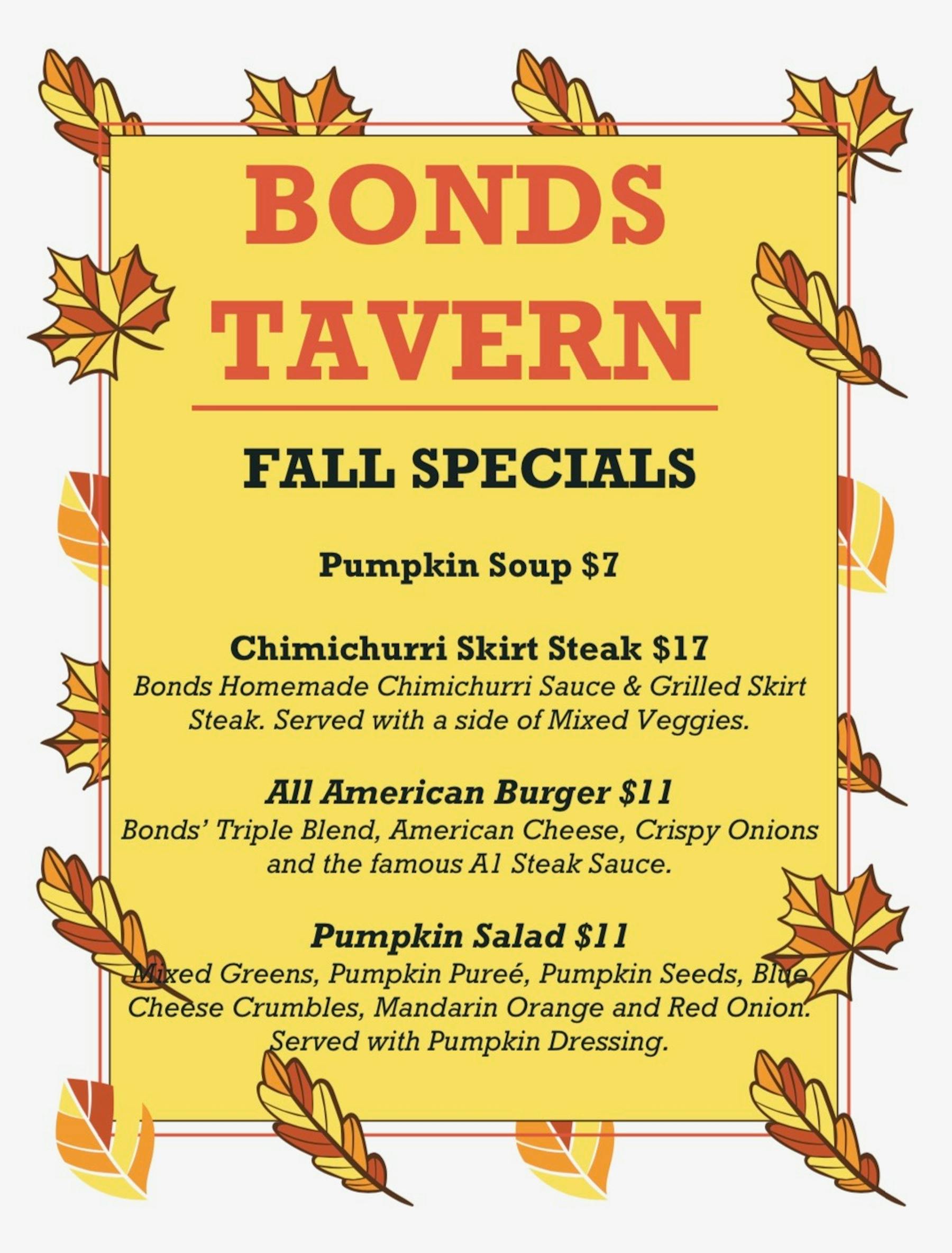 Bonds Tavern American Gastropub in West Orange, NJ