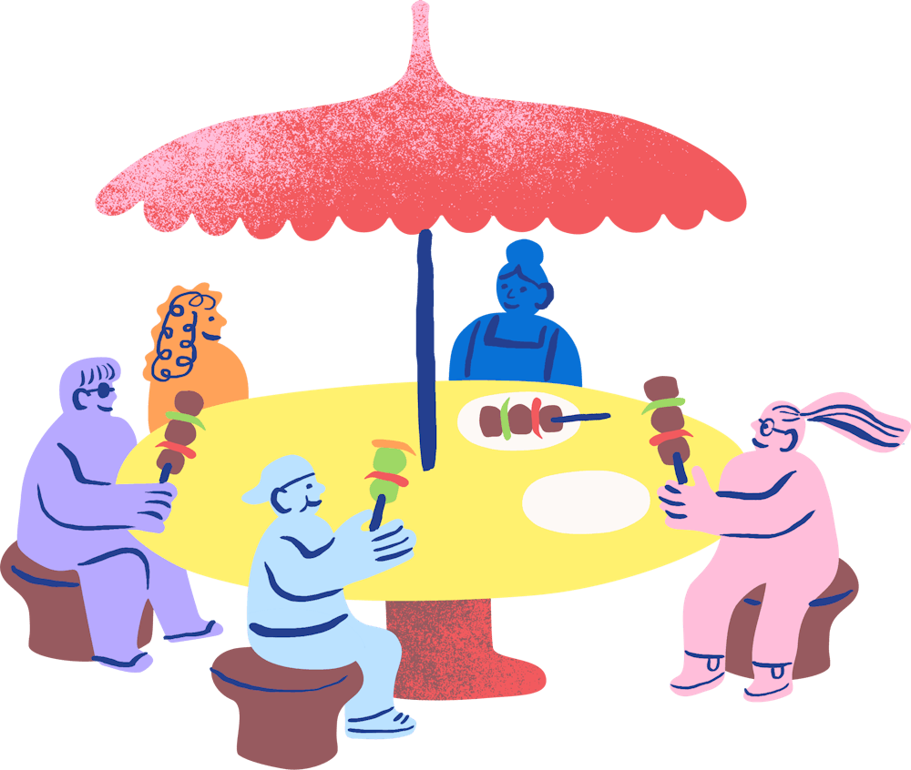 a person wearing a costume