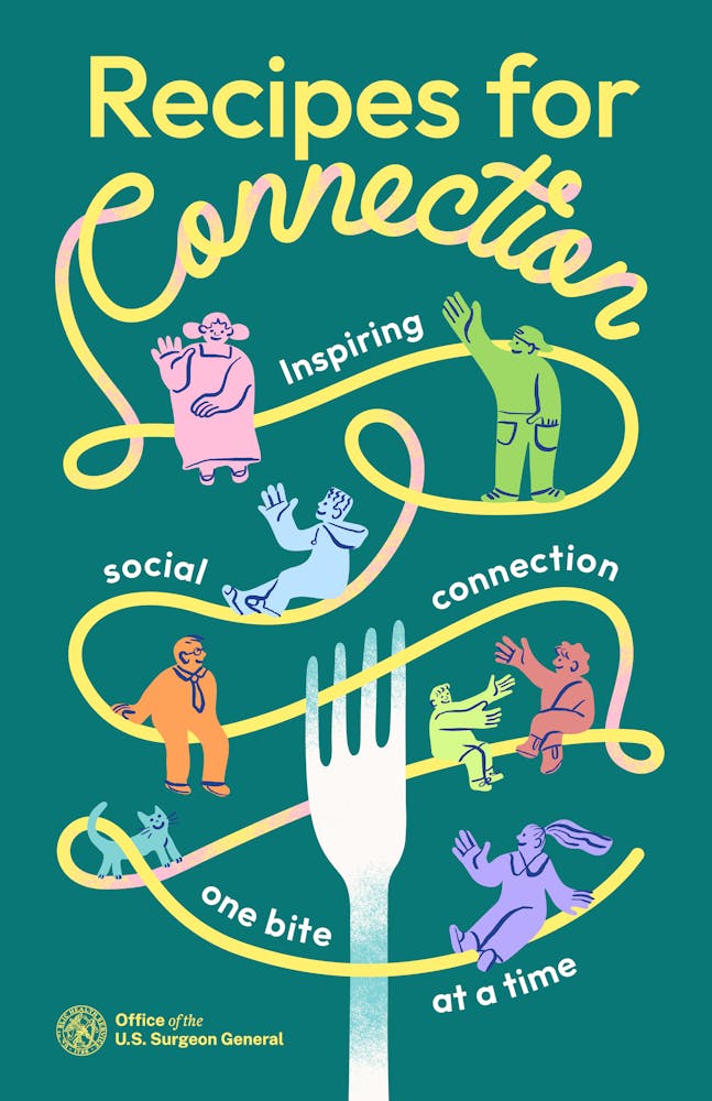 Recipes for Connection - inspiring social connection one bite at a time guide cover art