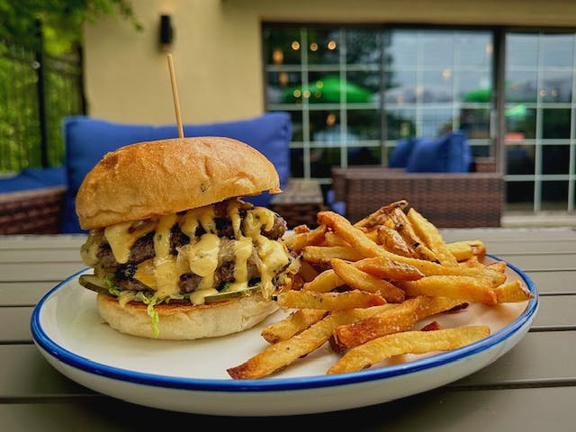 a sandwich and fries on a plate