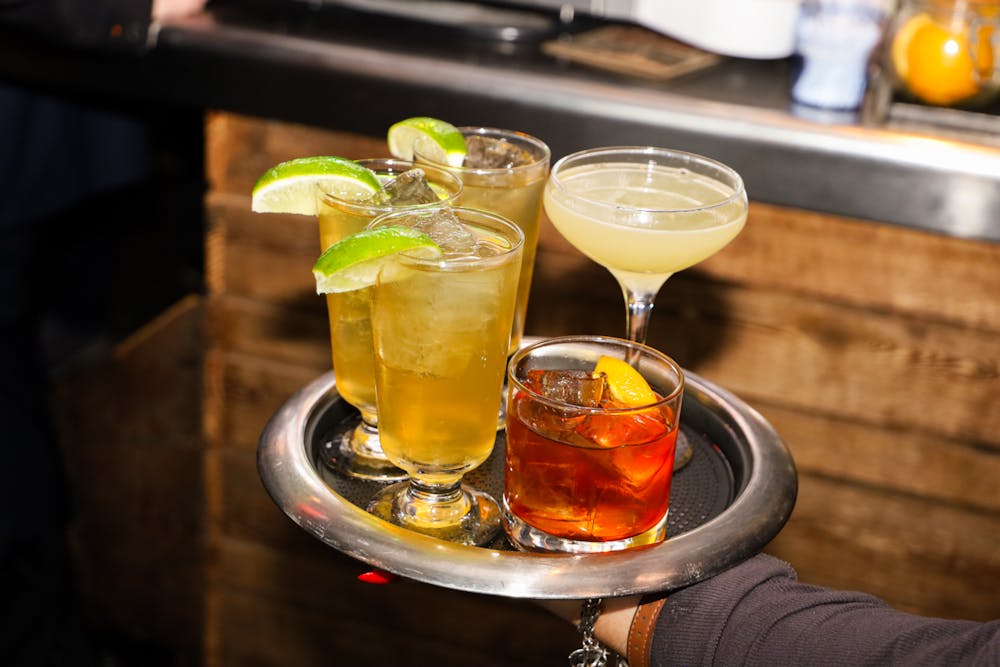 a glass of beer on a table