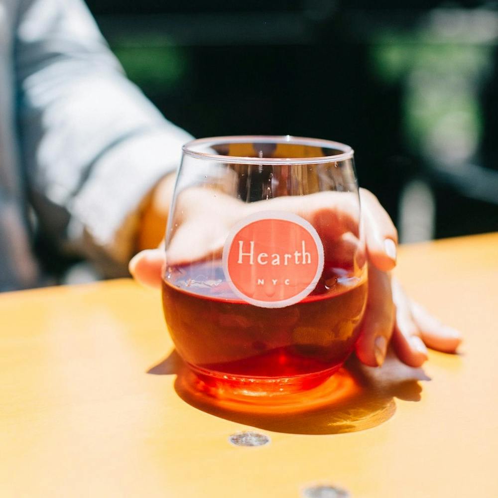 a glass of beer on a table