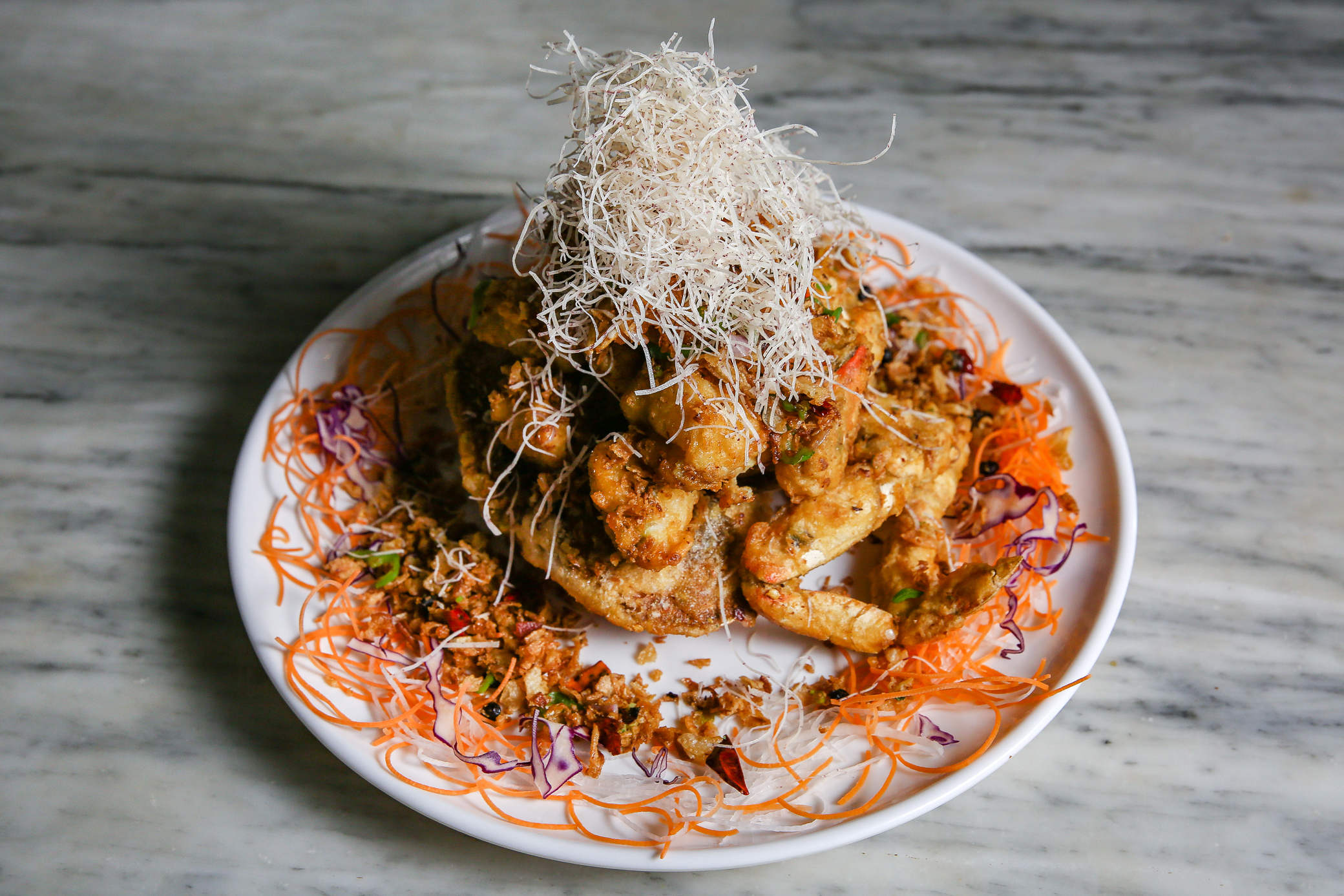 a bowl of food on a plate