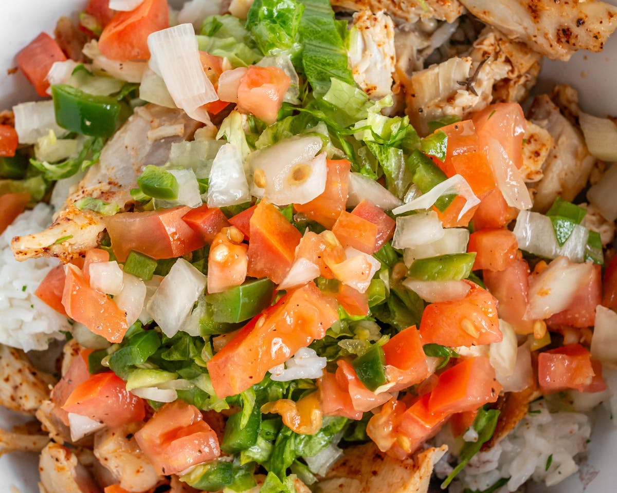 a close up of a plate of food