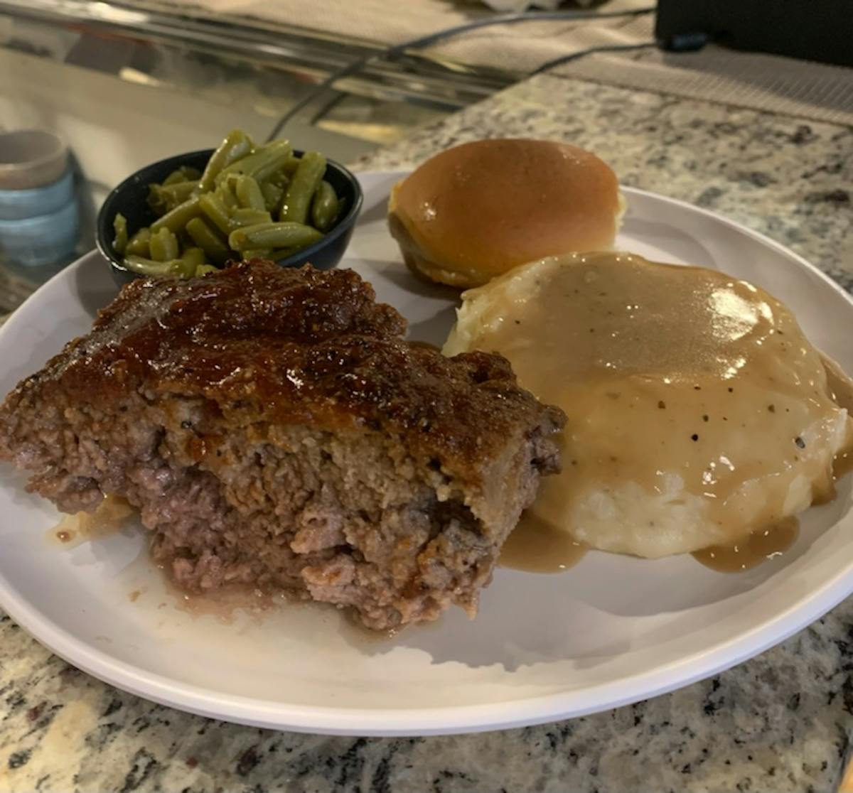 a plate of food on a table