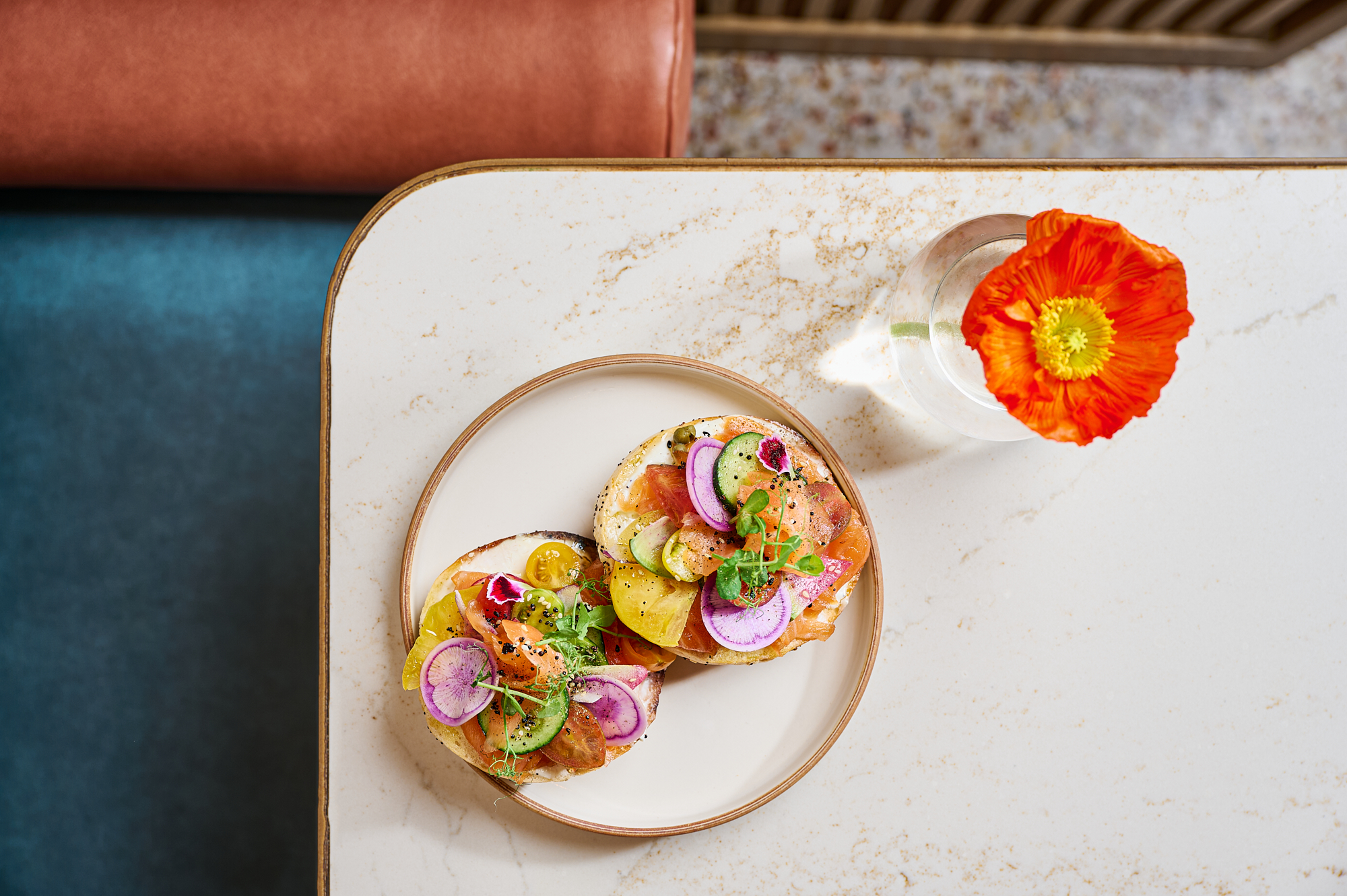 a slice of pizza sitting on top of a table