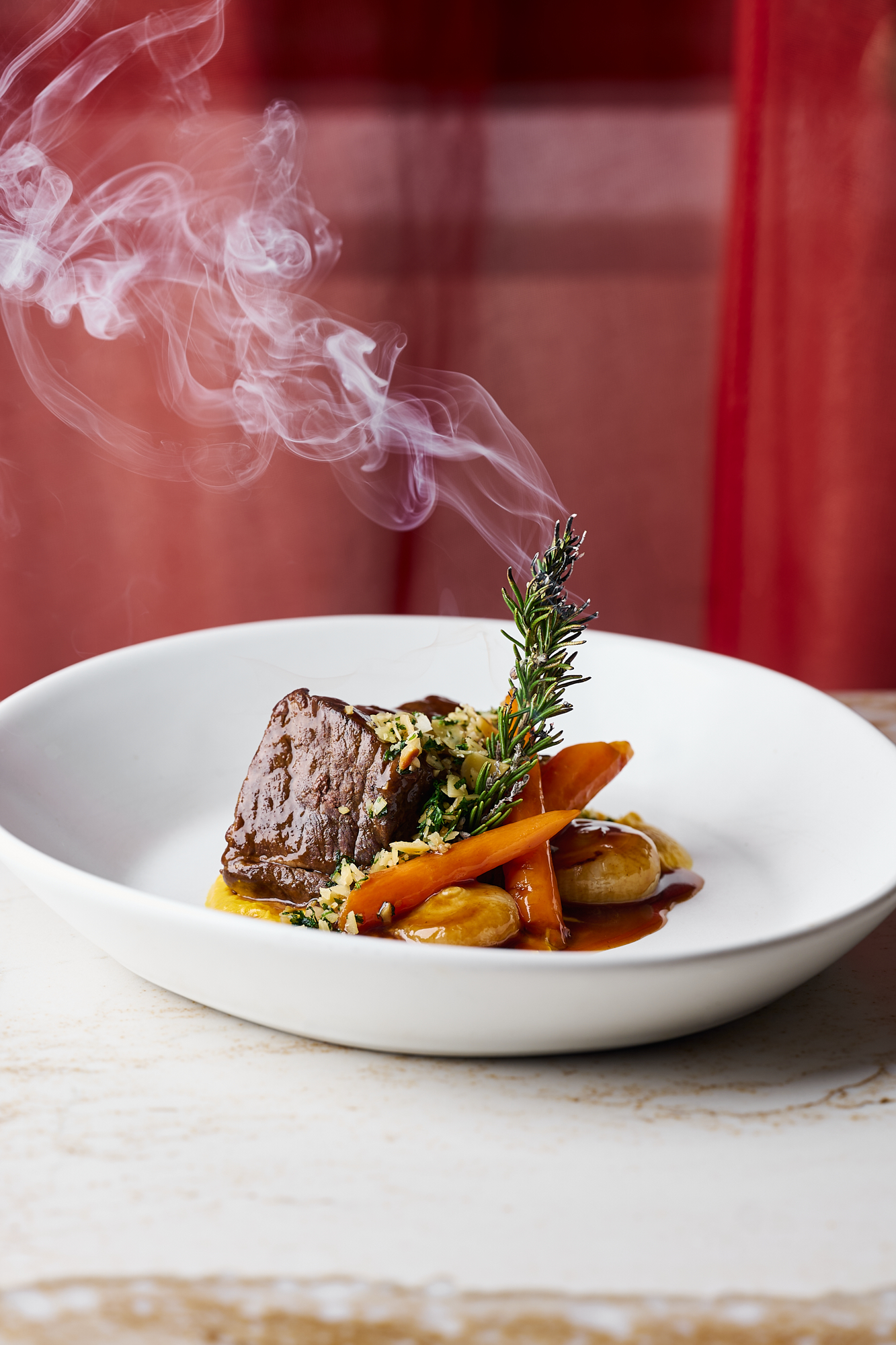 a bowl of food on a plate