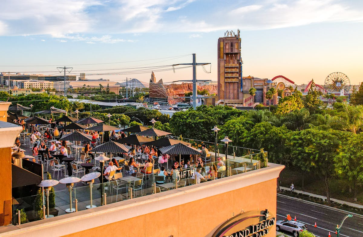 rooftop overlooking disney