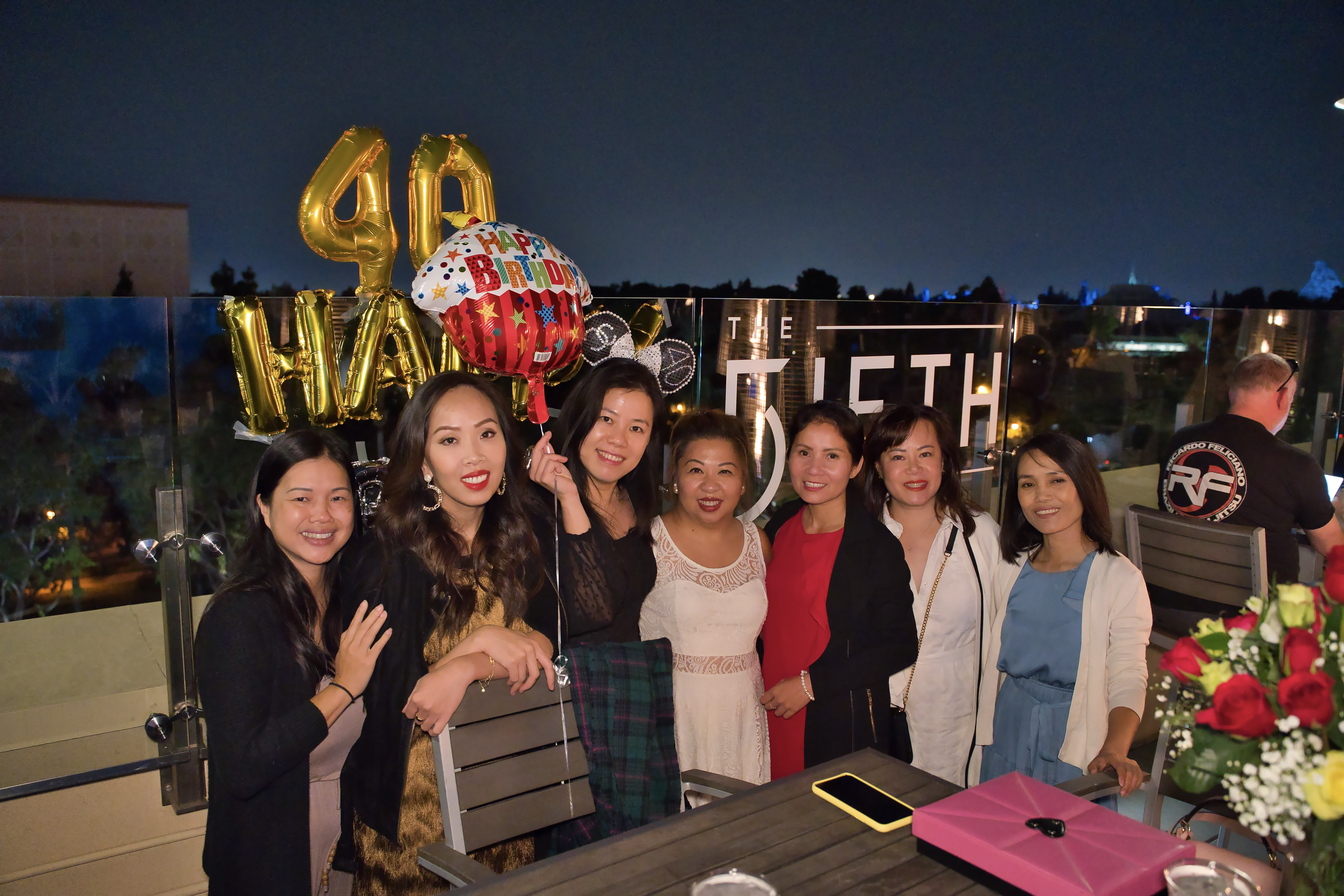 celebrating a birthday