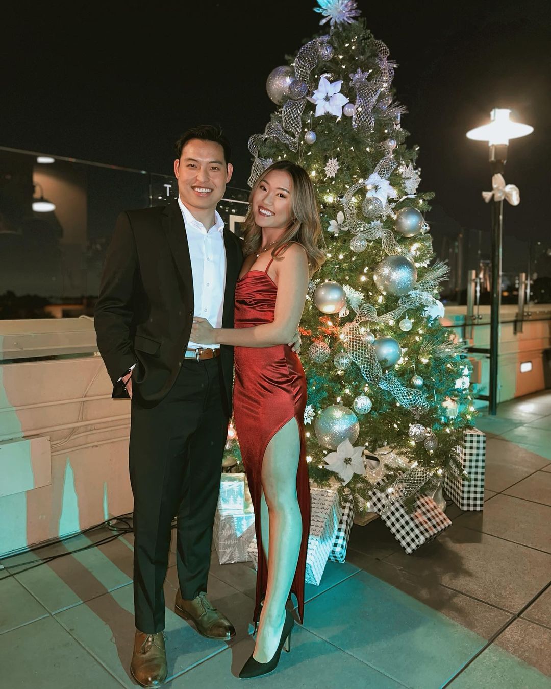 a person standing posing for the camera