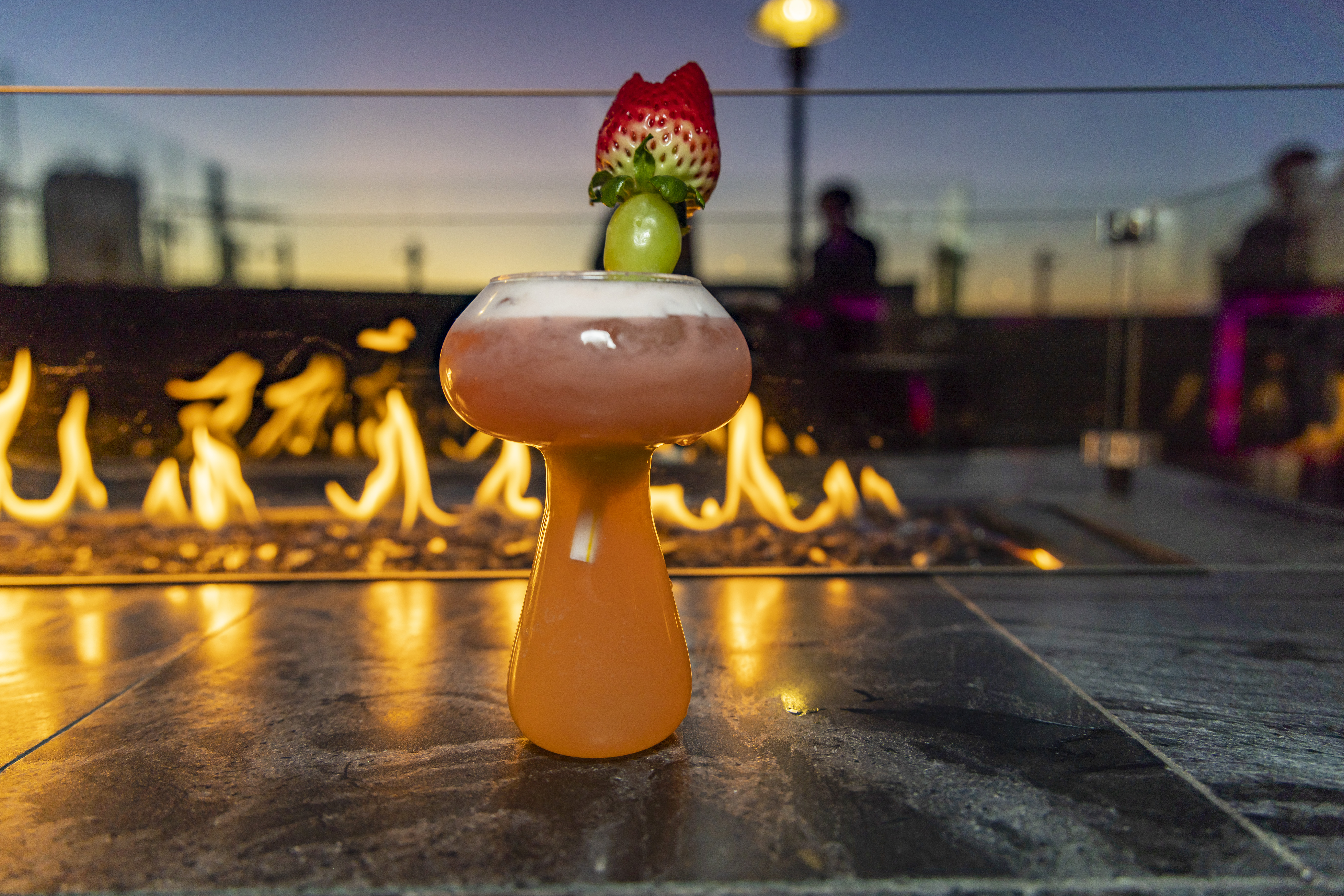 drink in front of fire