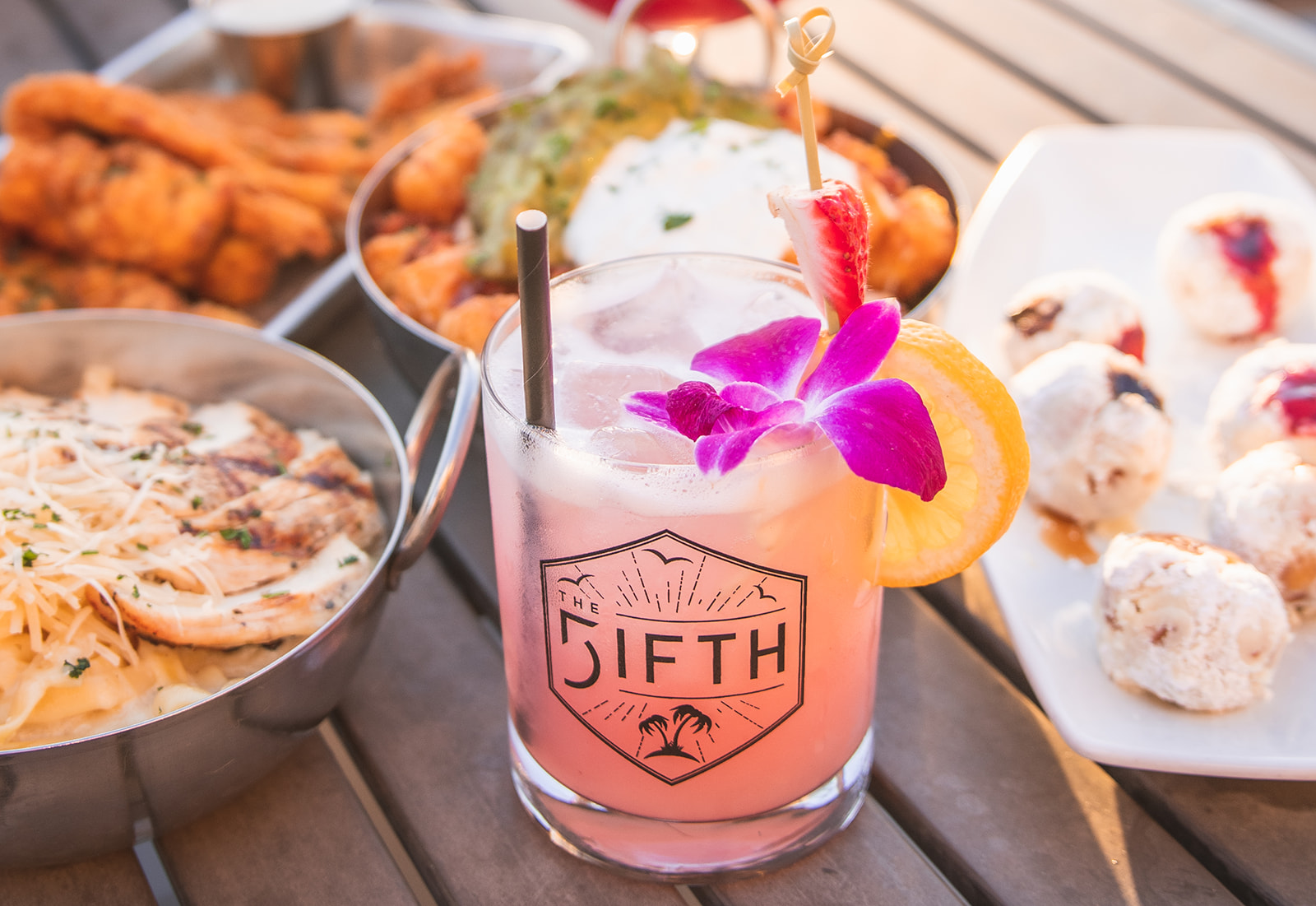 a plate of food on a table