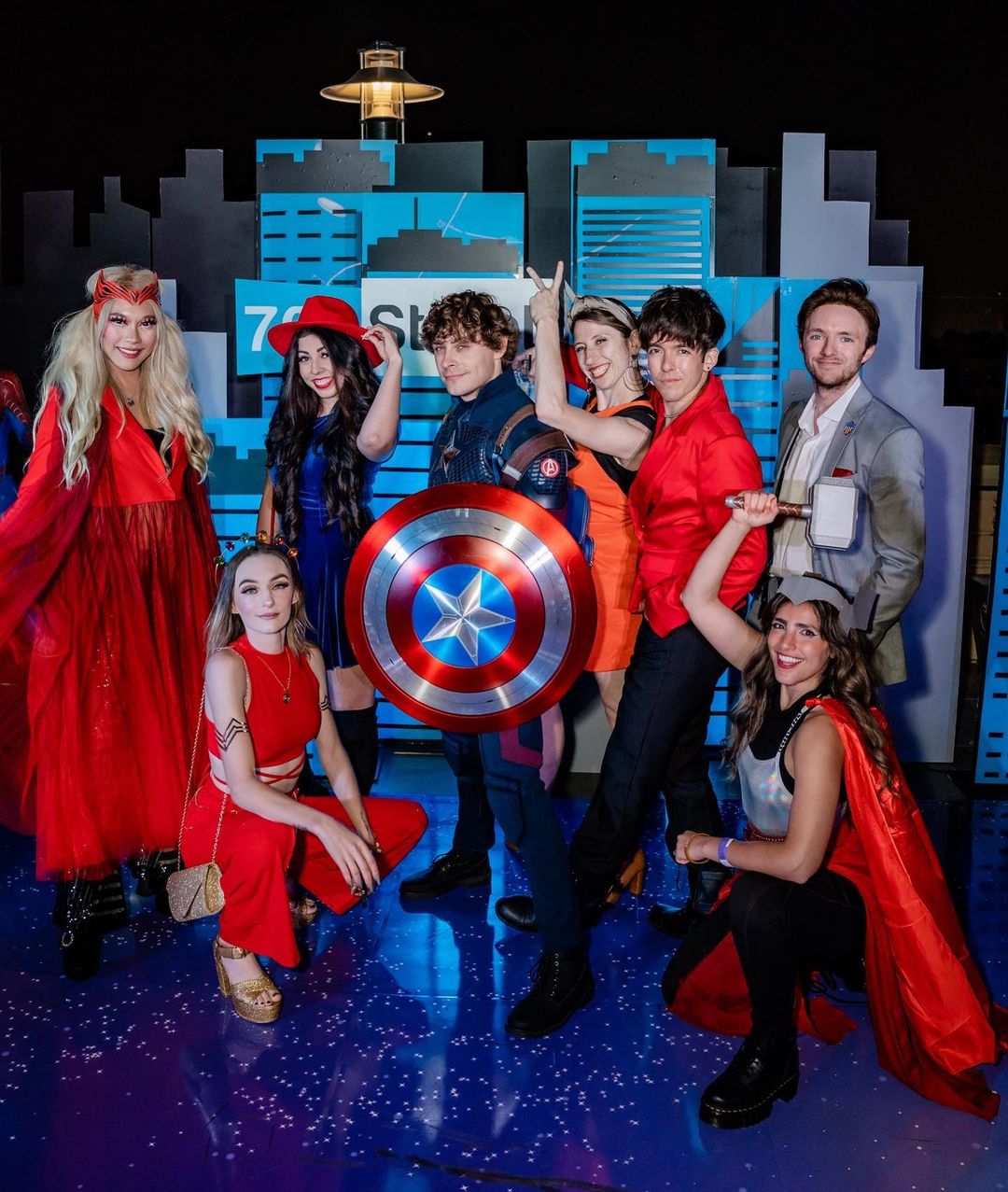 a group of people posing for the camera