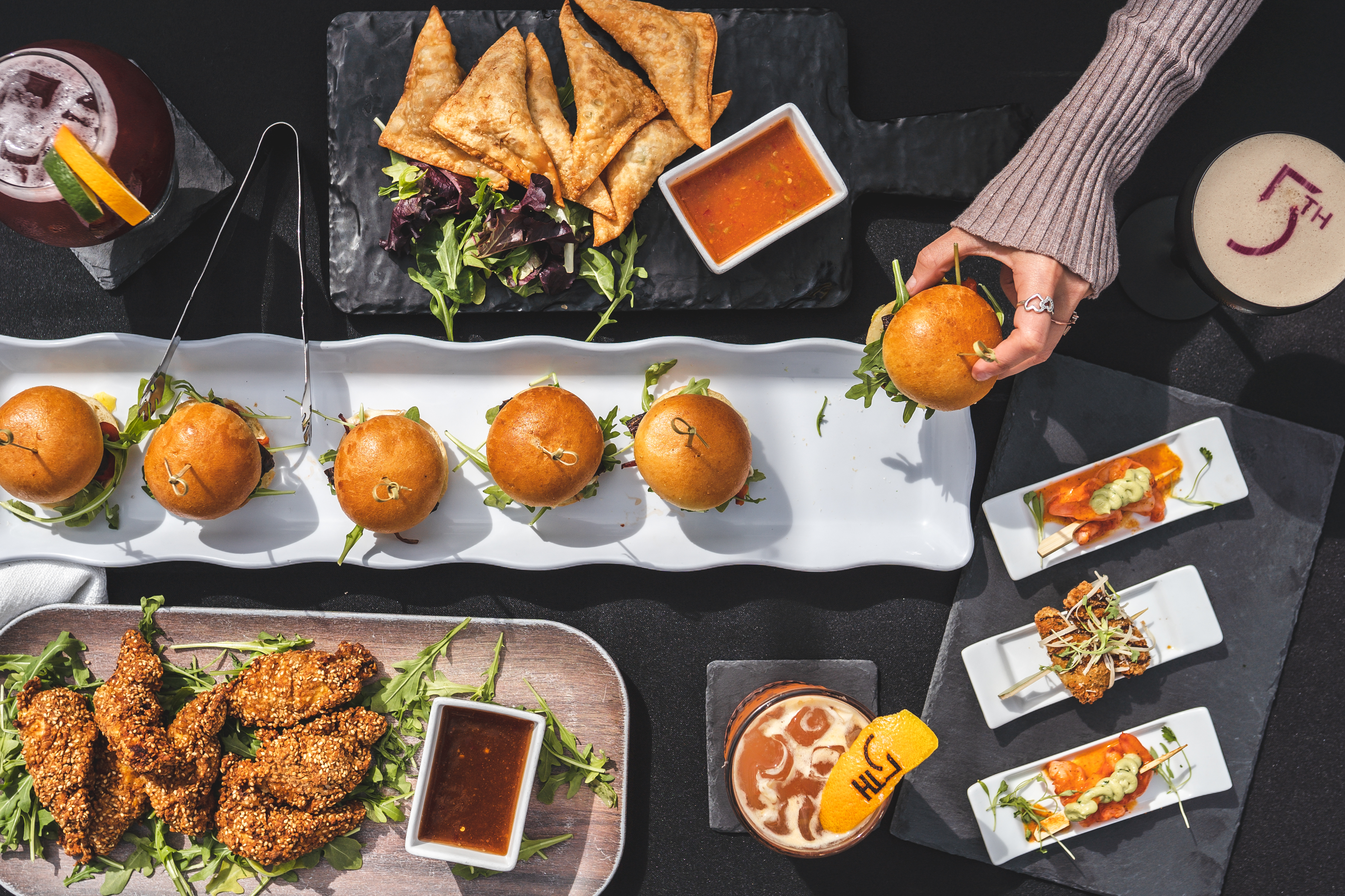 appetizers on a table