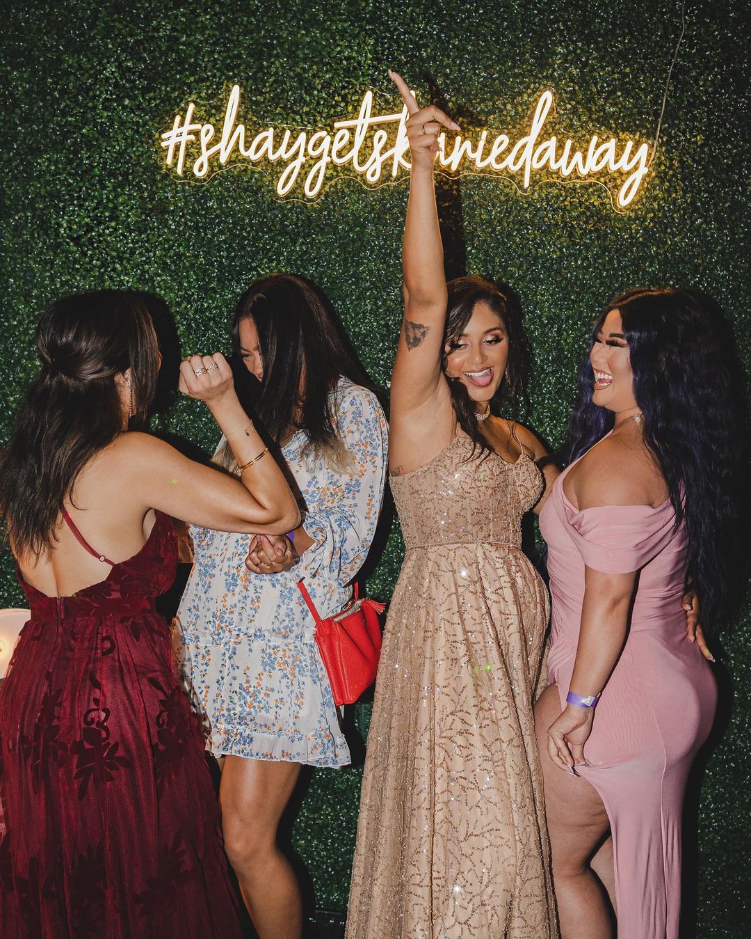 a group of people posing for the camera