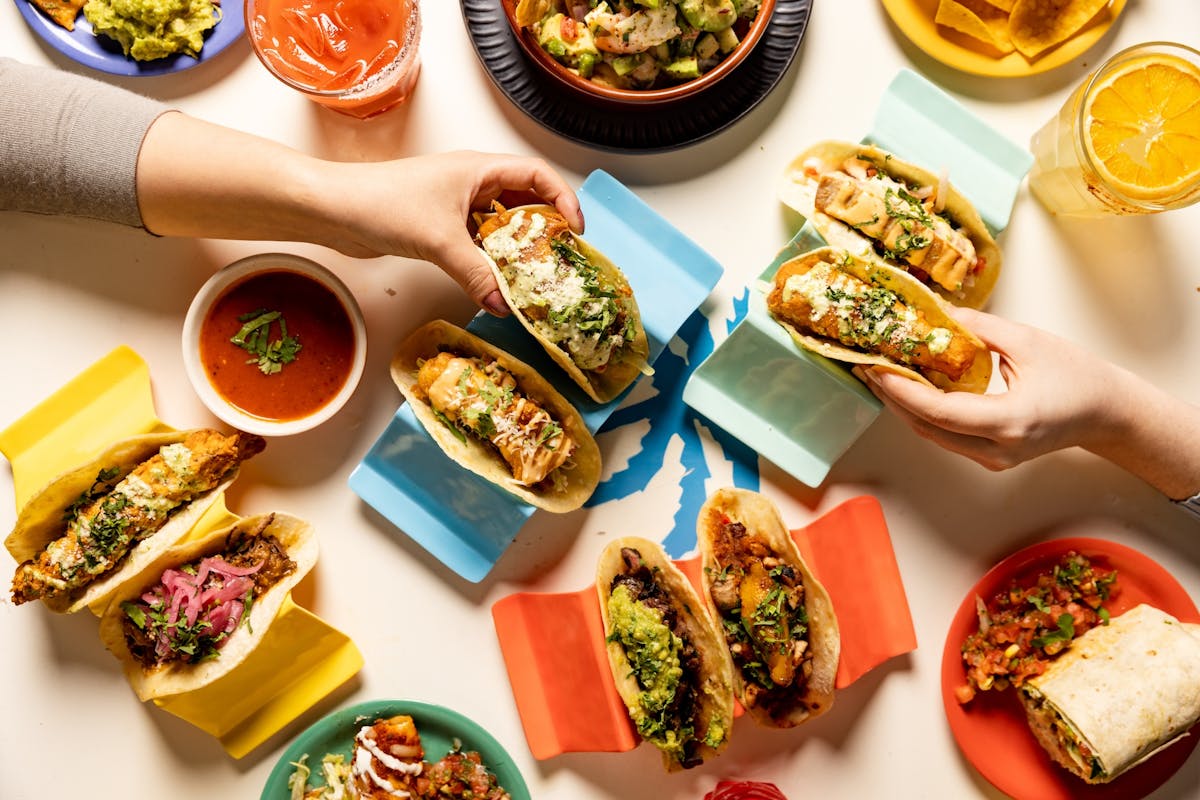 a close up of food on a table