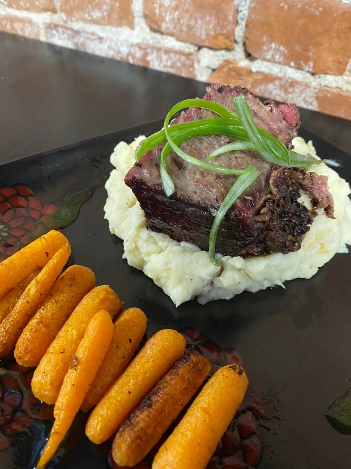 a close up of food