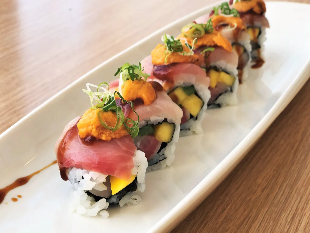 sushi on a plate