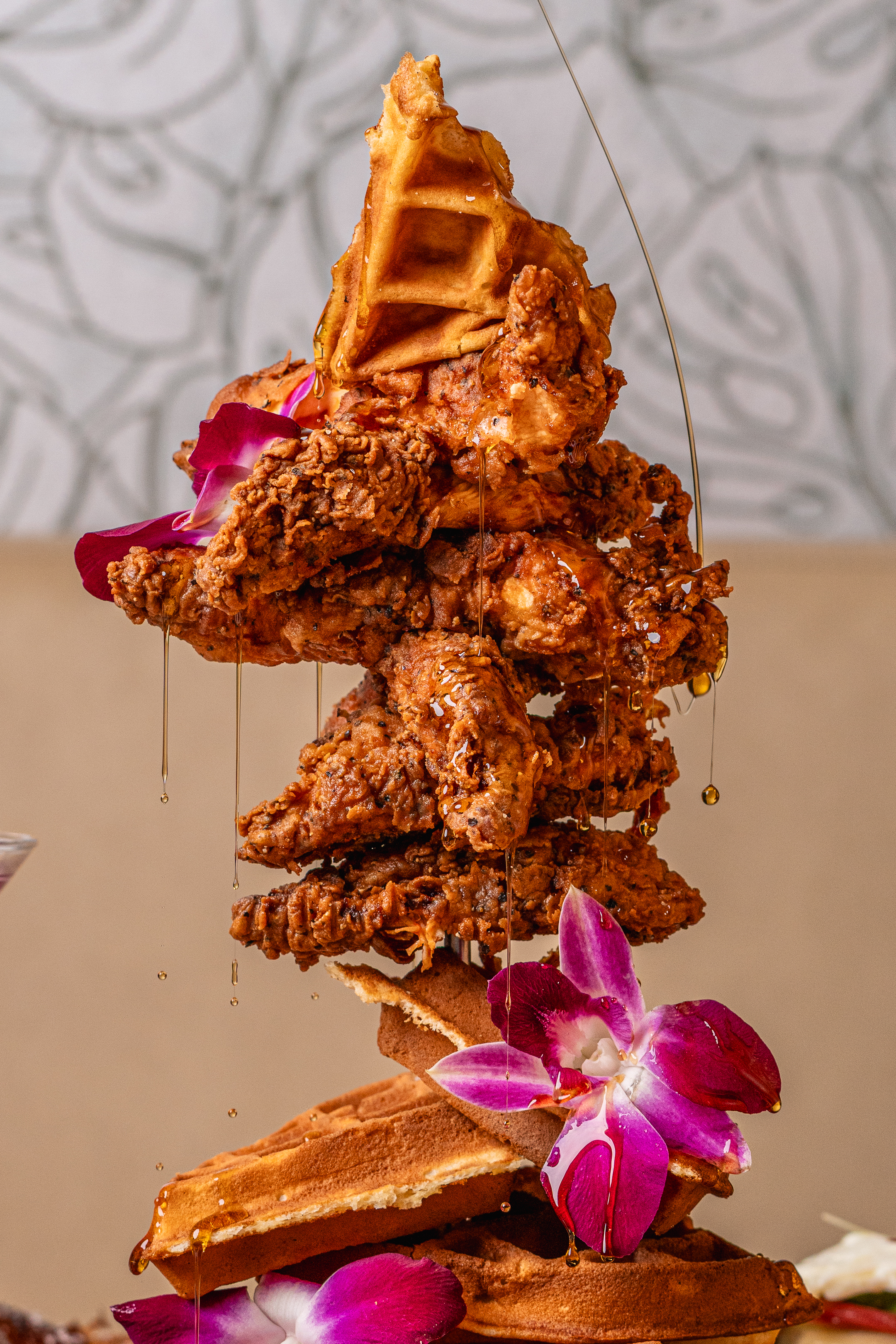 Harper's Saturday and Sunday Brunch Chicken & Waffles